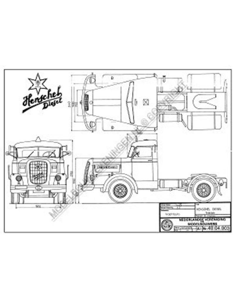 MBT 40.04.003 Henschel Zugmaschine HS 130 Diesel