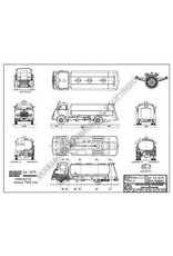 MBT DAF FA 1675 tankauto - Bouwtekening Schaal 1 : 40 (40.04.005)