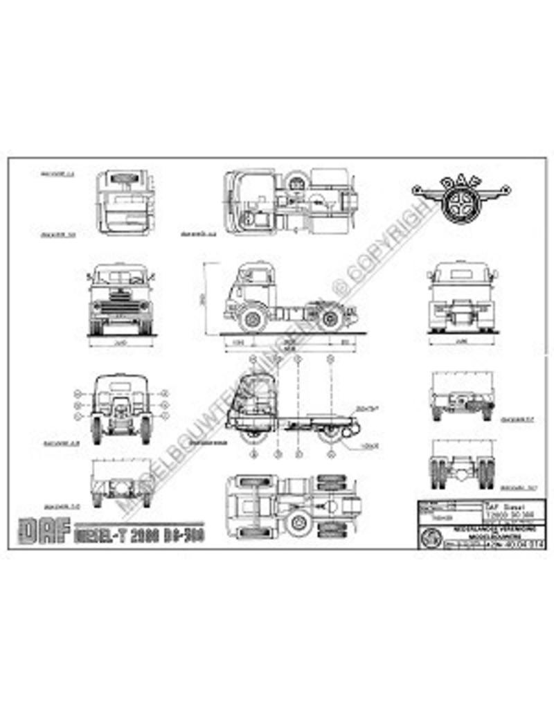 MBT DAF T 2000 DD 300 - Bauzeichnung Maßstab 1 : 40 (40.04.014)
