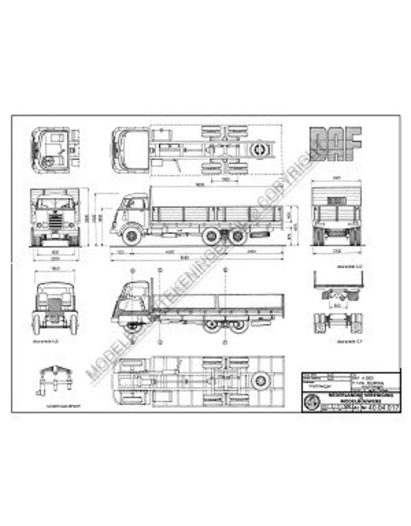 MBT DAF A 3000 - Bauzeichnung Maßstab 1 : 40 (40.04.017)