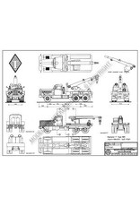 MBT Diamond T Austin Western hydraulische kraan - Bouwtekening Schaal 1 : 40 (40.04.019)