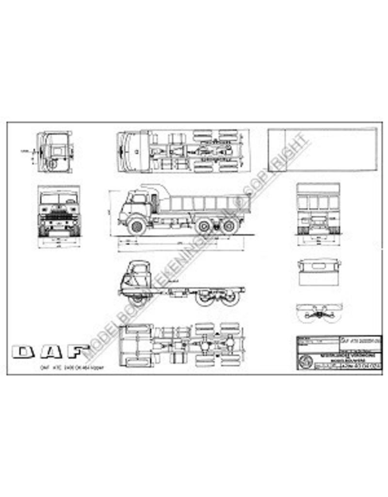 MBT DAF ATE 2400 - Bouwtekening Schaal 1 : 40 (40.04.024)
