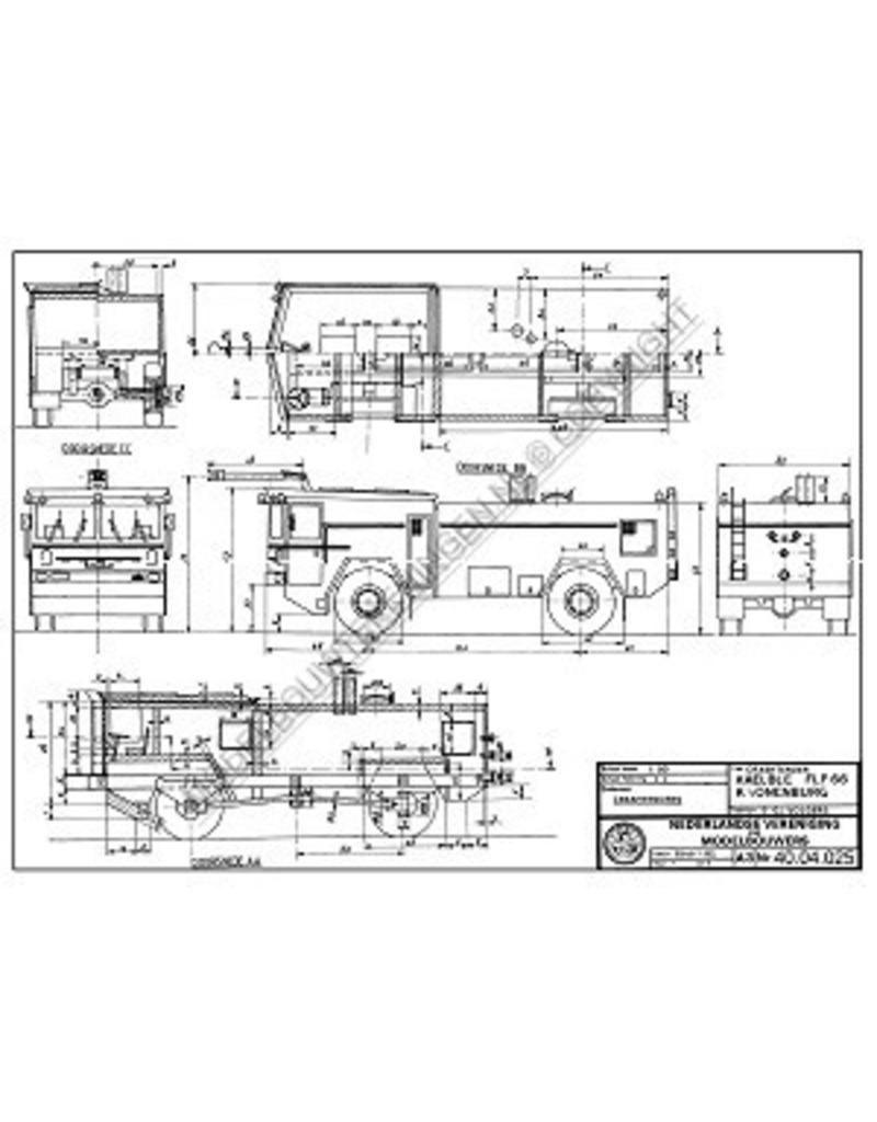 MBT Crashtender Kaelble-Kronenburg FL66 - Bauzeichnung Maßstab 1 : 50 (40.04.025)