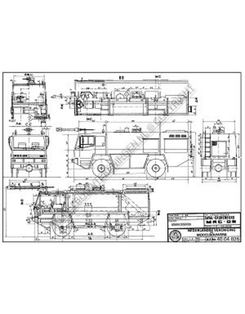 MBT Crashtender Saval-Kronenburg MAC 06 - Bouwtekening Schaal 1 : 45 (40.04.026)