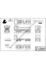 MBT Terberg F2000 8x8 kipper - Bouwtekening Schaal 1 : 40 (40.04.027)