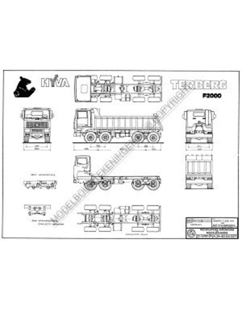 MBT Terberg F2000 8x8 Kipper - Bauzeichnung Maßstab 1 : 40 (40.04.027)