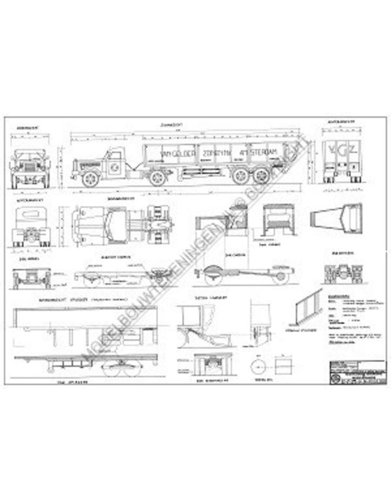 MBT Diamond truck met oplegger - Bouwtekening Schaal 1 : 32 (40.04.028)