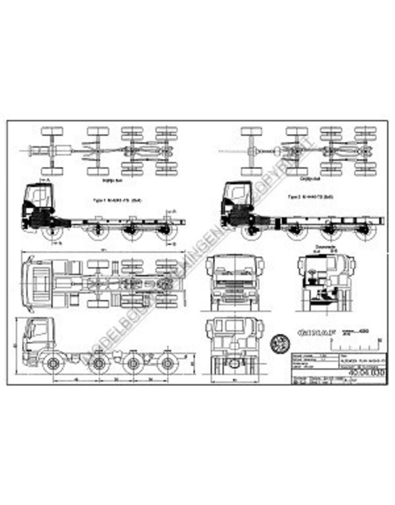 MBT GINAF-Lkw Typ 1 M4243-TS - Bauzeichnung Maßstab 1 : 50 (40.04.030)