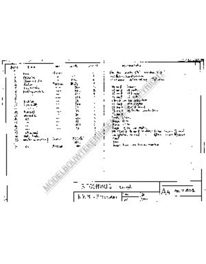 MBT Stoomwals "Bertha" - Bouwtekening Schaal 1 : 12 (40.10.002)