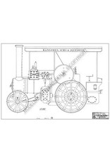 MBT Ransomes, Sims und Jefferies 4 n.h.p Dampftraktor - Bauzeichnung Maßstab 1 : 6 (40.10.004)