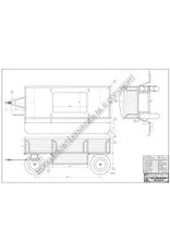 MBT Anhänger für Dampftraktor Ransomes - Bauzeichnung Maßstab 1 : 6 (40.10.004/B)