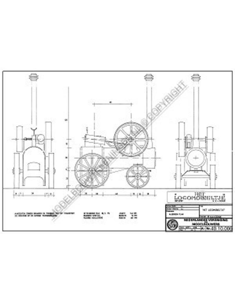 MBT Het Locomobieltje - freelance model - Bouwtekening Schaal 1 : 1 (40.10.006)
