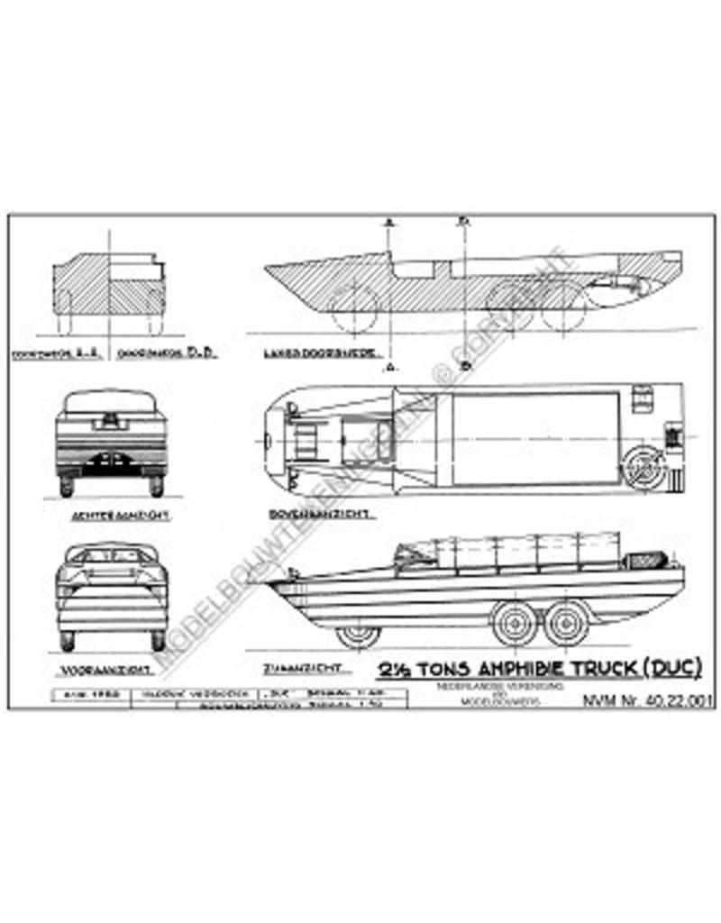 MBT DUKW - Bouwtekening Schaal 1 : 40 (40.22.001)