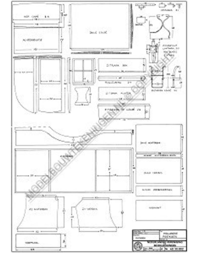 MBT Hollandse postkoets - Bouwtekening Schaal 1 : 8 (40.30.002)