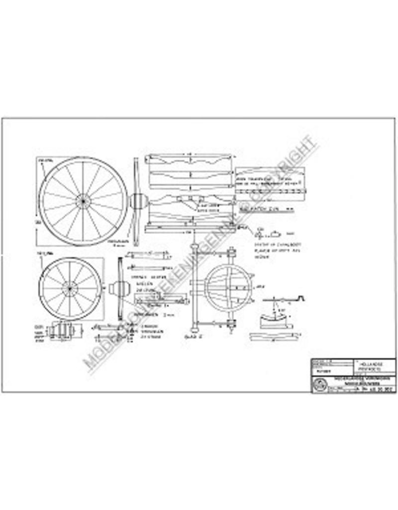 MBT Hollandse postkoets - Bouwtekening Schaal 1 : 8 (40.30.002)