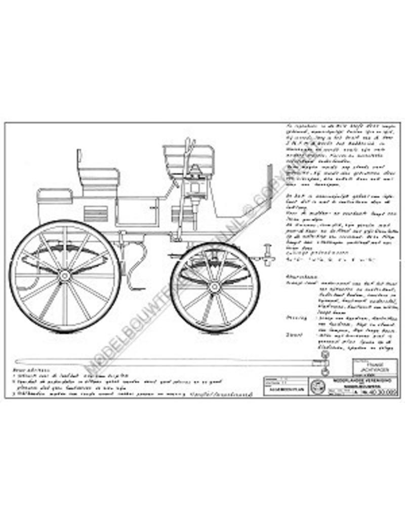 MBT Franse jachtwagen - Bouwtekening Schaal 1 : 8 (40.30.009)