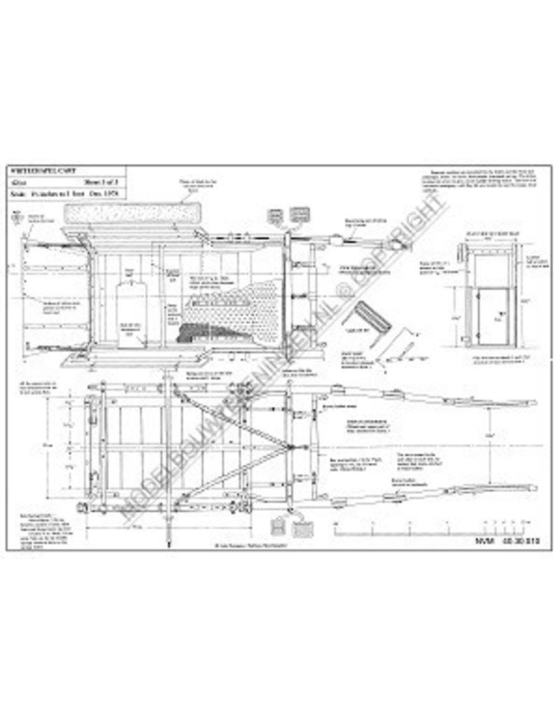 MBT Whitechapel cart - Bouwtekening Schaal 1 : 8 (40.30.010)