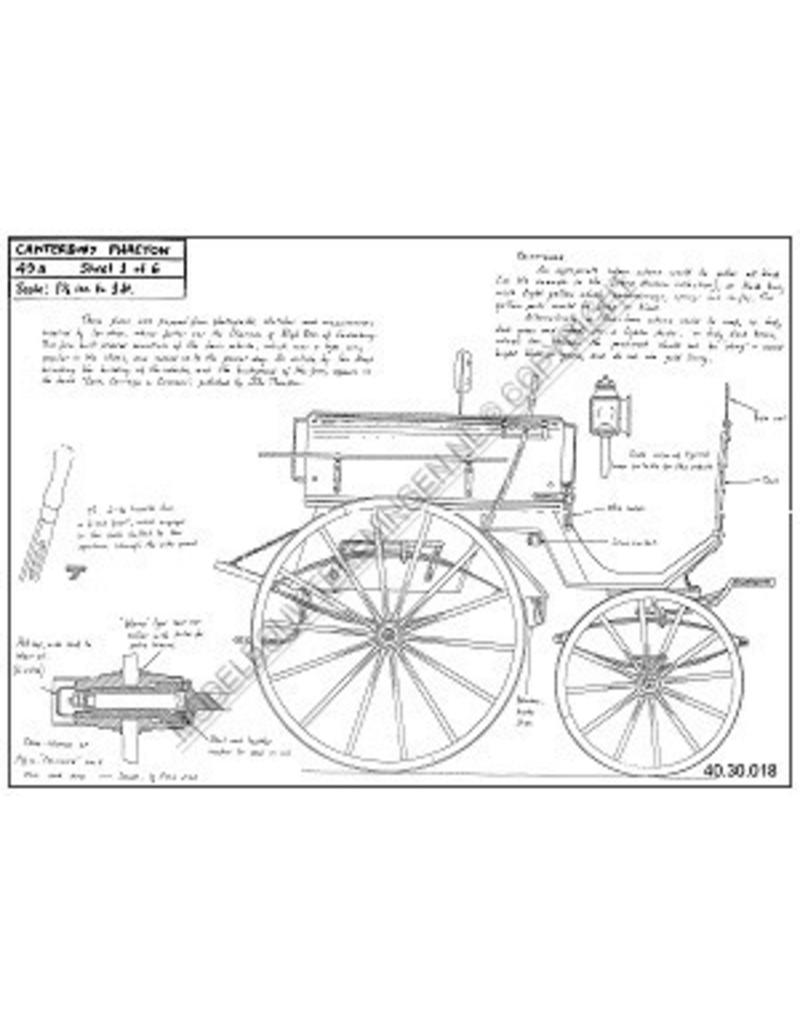 MBT Canterbury phaeton - Bouwtekening Schaal 1 : 8 (40.30.018)