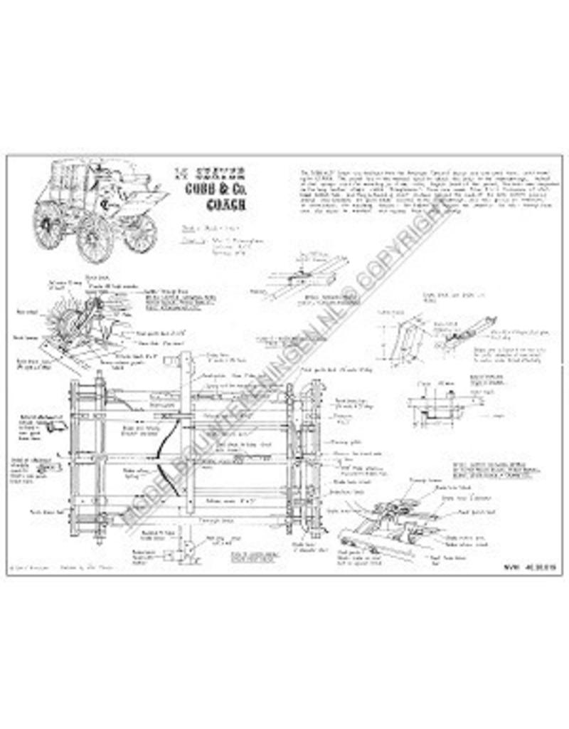 MBT Australischer Cobb & Co Coach - Bauzeichnung Maßstab 1 : 8 (40.30.019)