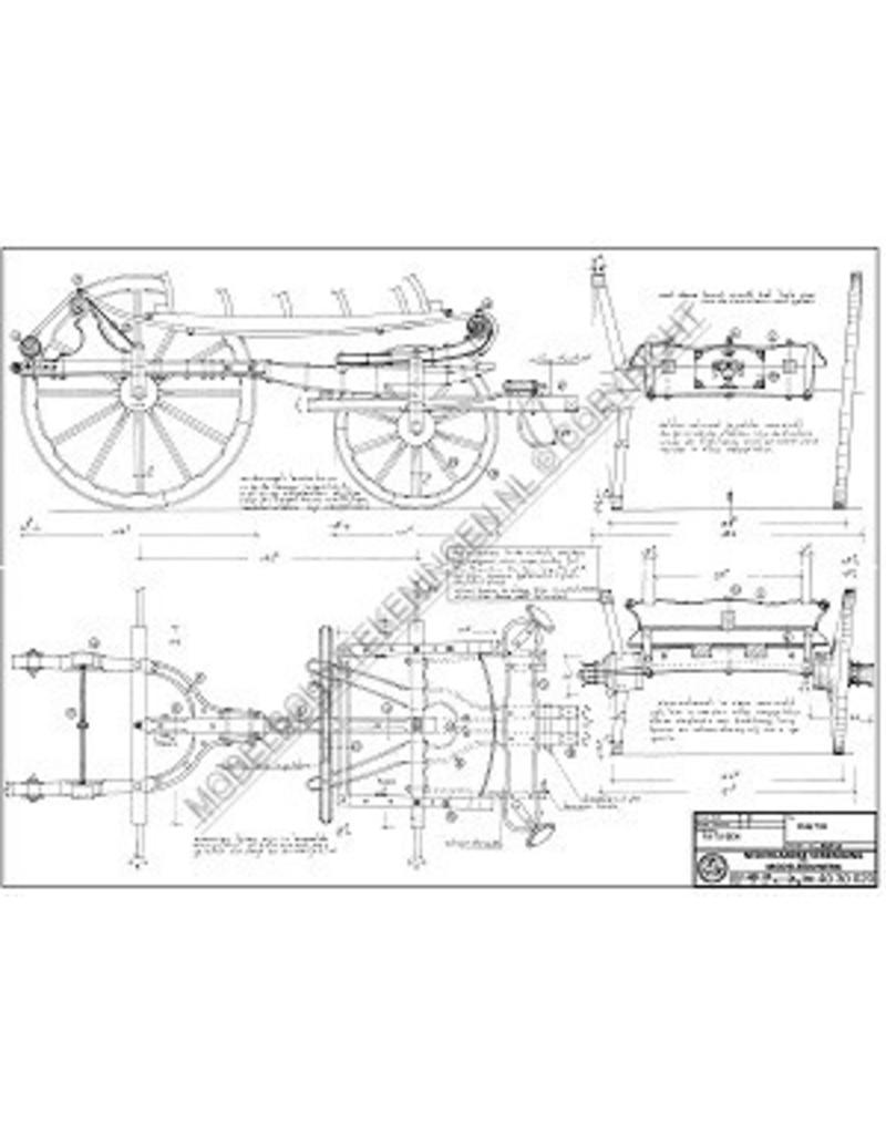 MBT Zierikzeese phaeton - Bouwtekening Schaal 1 : 8 (40.30.020)