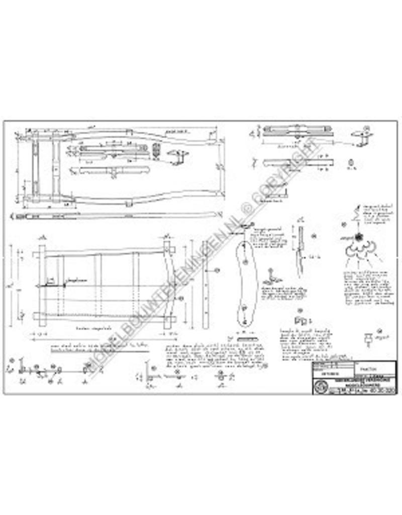 MBT Zierikzeese phaeton - Bouwtekening Schaal 1 : 8 (40.30.020)
