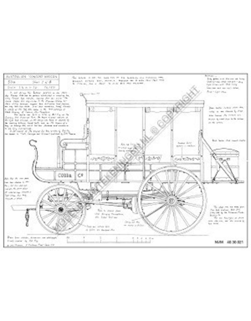MBT Australian Concord waggon - Bouwtekening Schaal 1 : 8 (40.30.021)