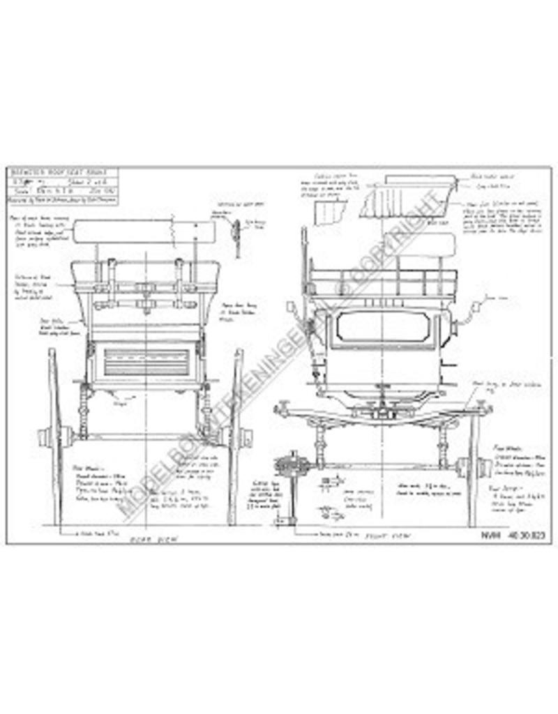 MBT Roof seat brake - Bouwtekening Schaal 1 : 8 (40.30.023)
