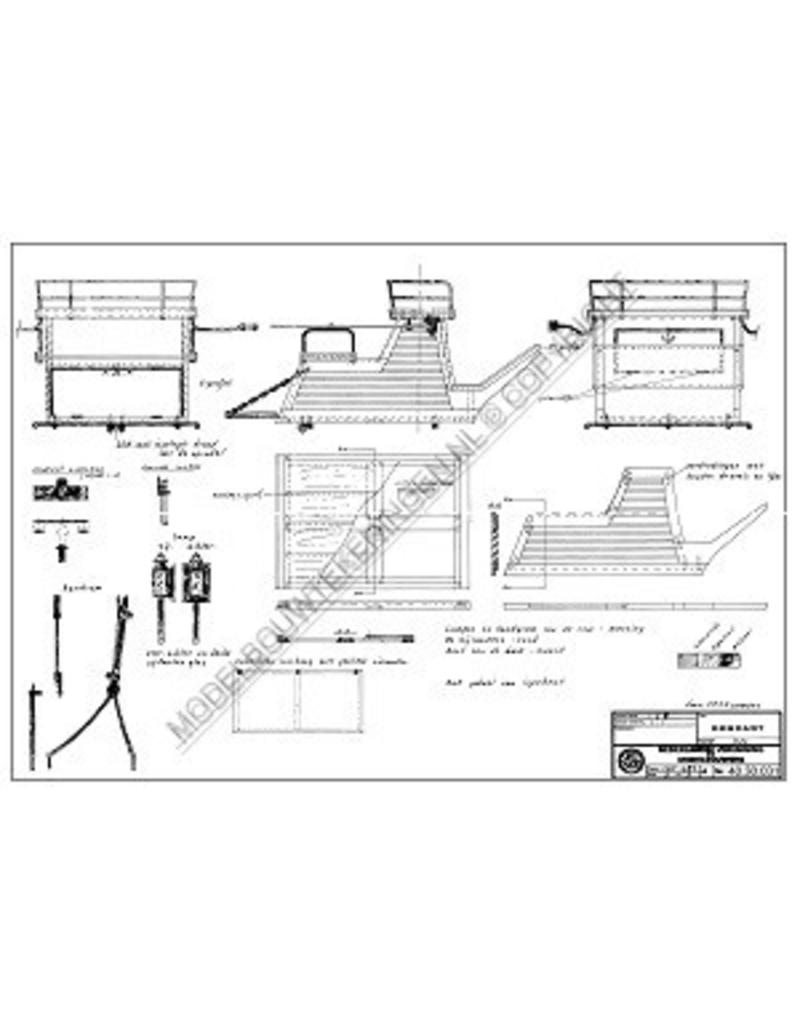 MBT Dogcart of tandemcart - Bouwtekening Schaal 1 : 8 (40.30.031)