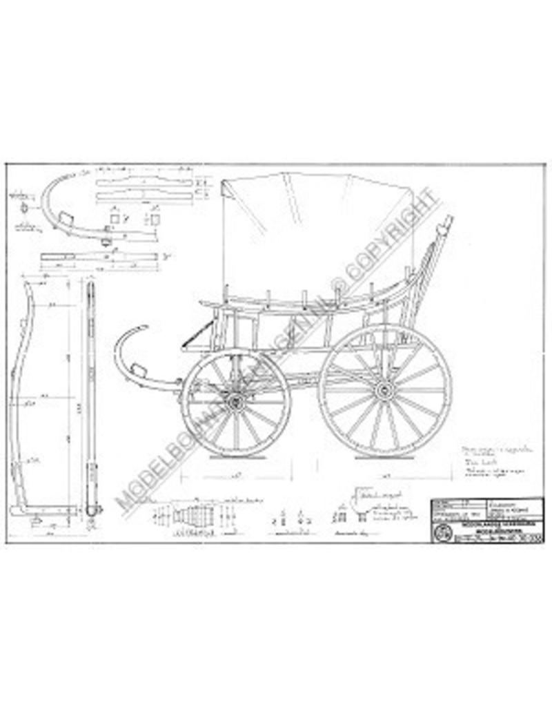 MBT Spielwagen aus Wieringen von 1851 - Bauzeichnung Maßstab 1 : 8 (40.30.038)
