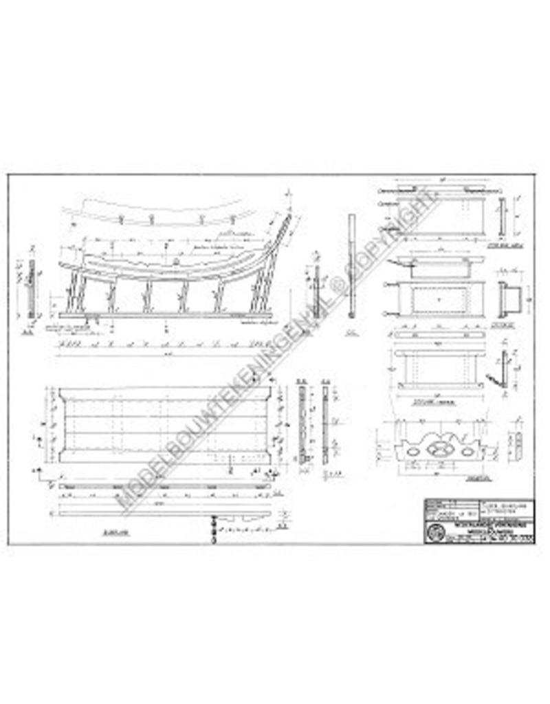 MBT Spielwagen aus Wieringen von 1851 - Bauzeichnung Maßstab 1 : 8 (40.30.038)