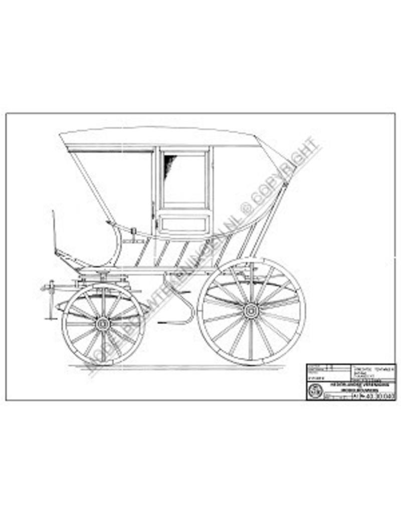 MBT Utrechtse tentwagen met deur - Bouwtekening Schaal 1 : 8 (40.30.040)
