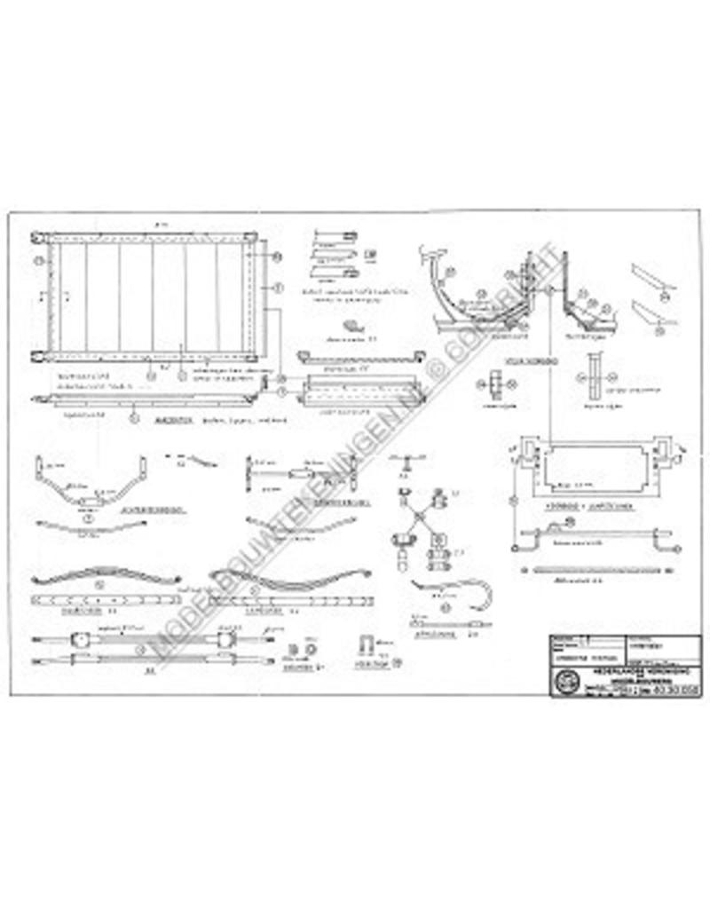MBT Utrechtse tentkar - Bouwtekening Schaal 1 : 8 (40.30.050)