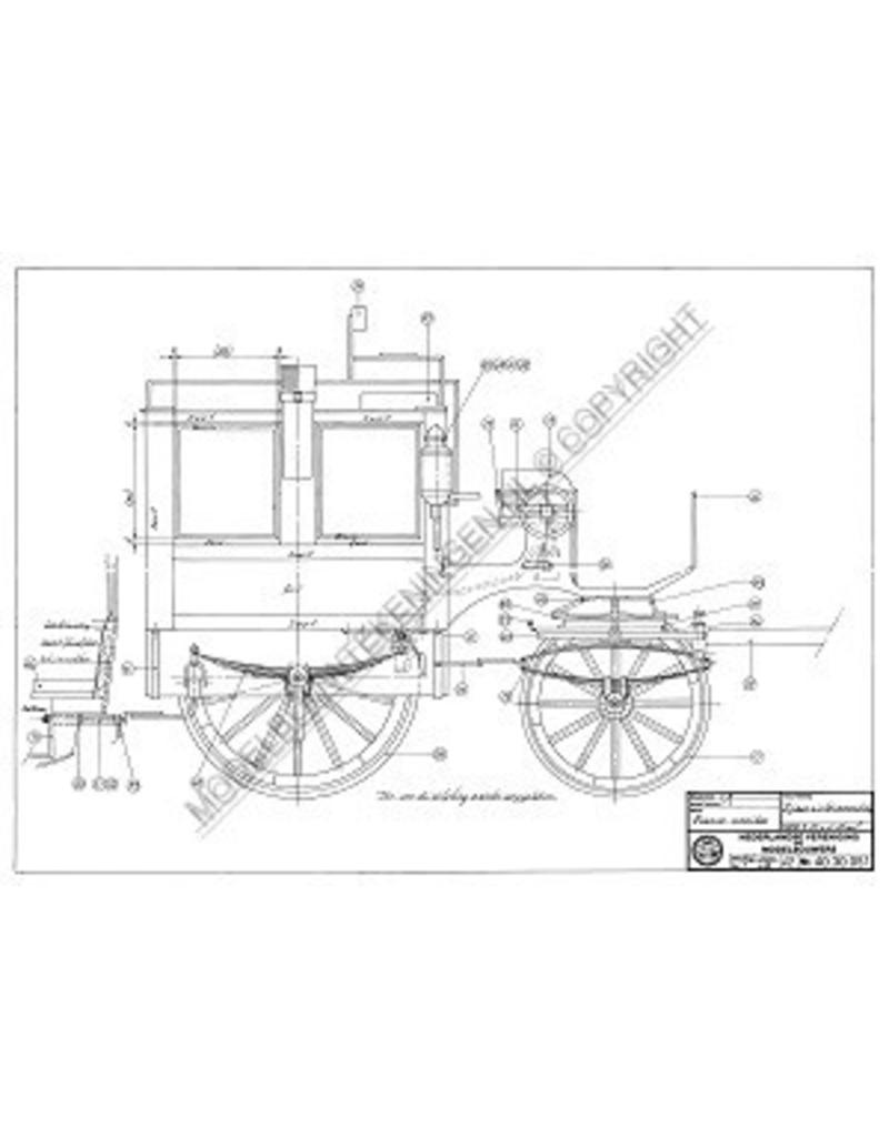 MBT Französischer Omnibus - Bauzeichnung Maßstab 1 : 8 (40.30.051)