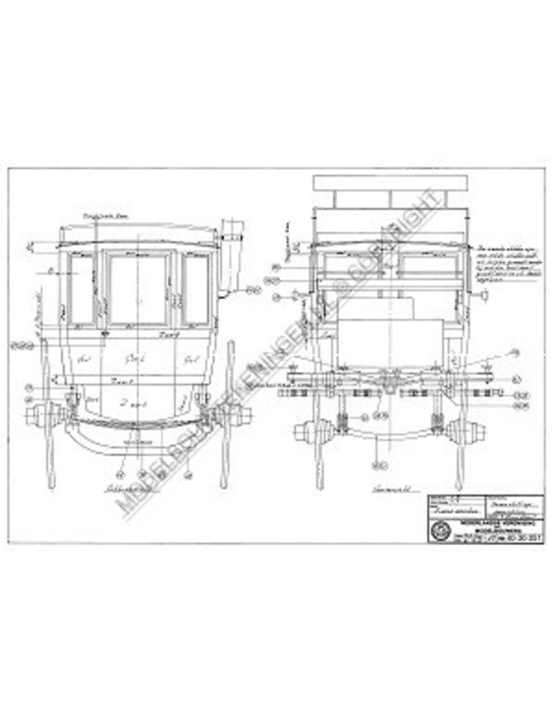 MBT Französischer Omnibus - Bauzeichnung Maßstab 1 : 8 (40.30.051)
