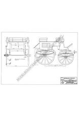 MBT Vierwielige dogcart - Bouwtekening Schaal 1 : 8 (40.30.054)