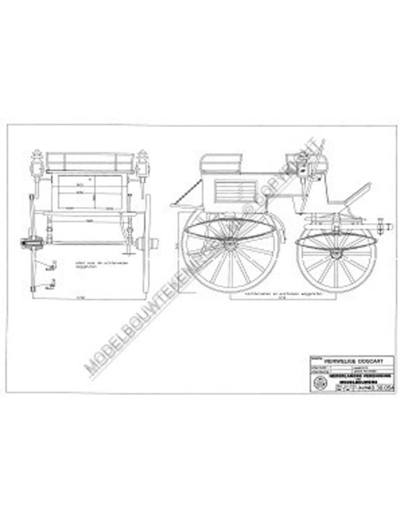 MBT Vierrädriger Dogcart - Bauzeichnung Maßstab 1 : 8 (40.30.054)