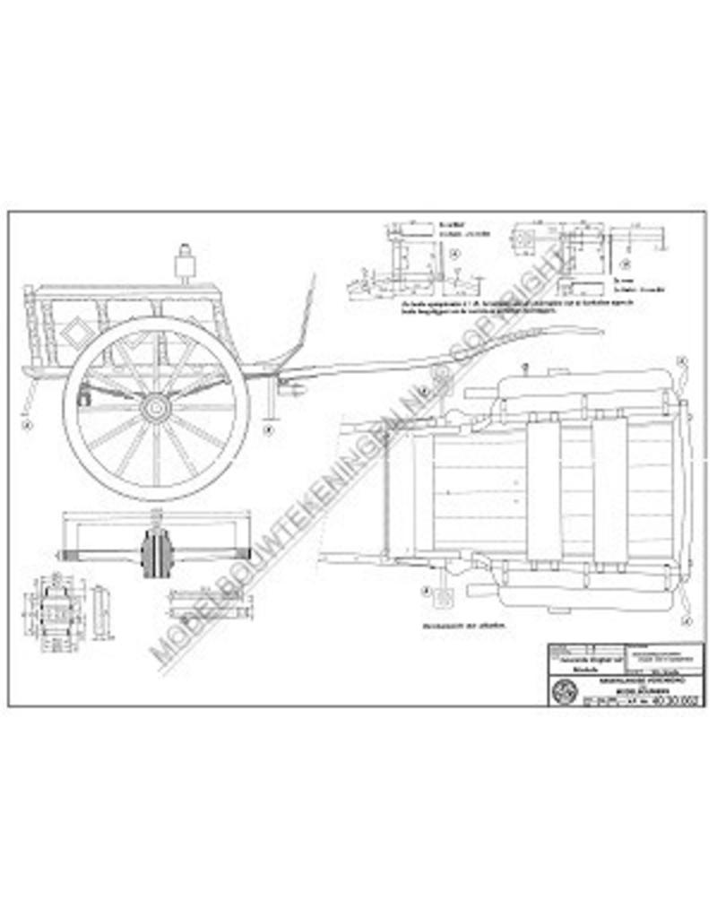 MBT Gefederter Dogcart - Bauzeichnung Maßstab 1 : 8 (40.30.062)