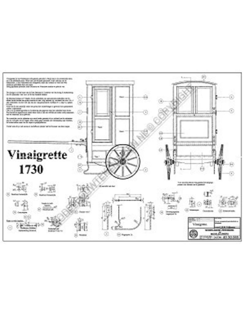 MBT Vinaigrette uit 1730 - Bouwtekening Schaal 1 : 8 (40.30.065)