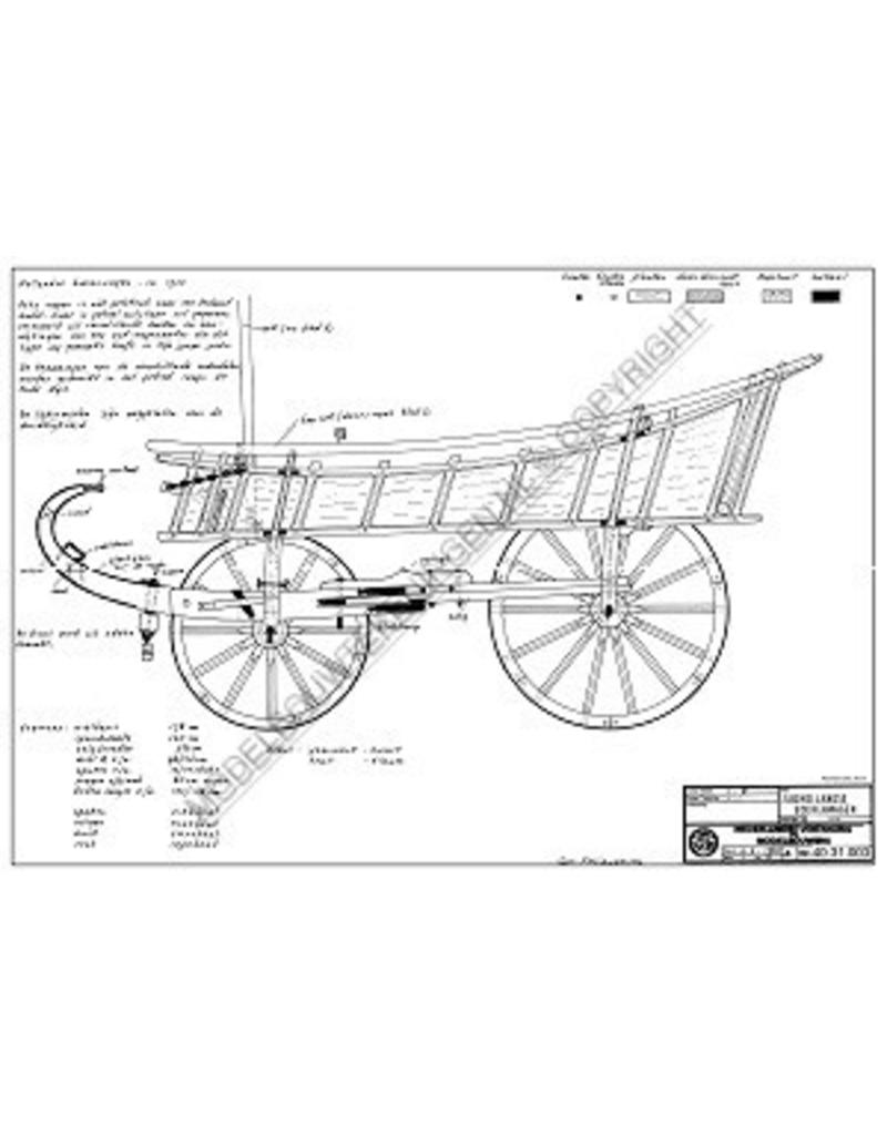 MBT Zuidhollandse boerenwagen - Bouwtekening Schaal 1 : 8 (40.31.003)