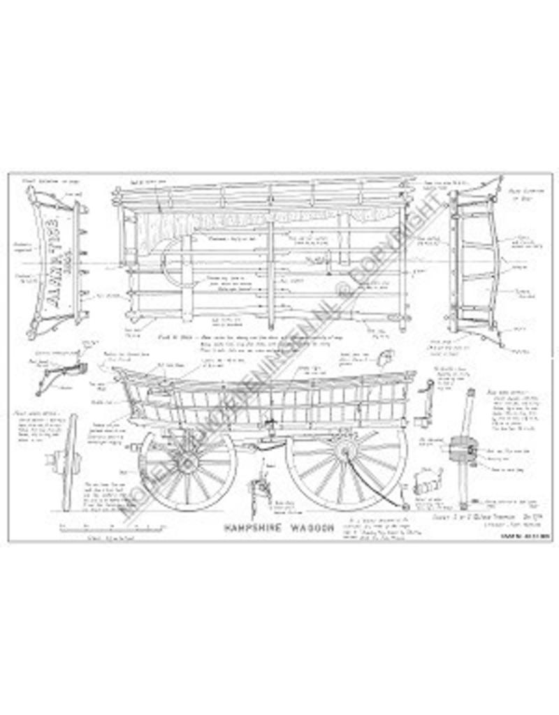 MBT Hampshire wagon - Bouwtekening Schaal 1 : 8 (40.31.006)