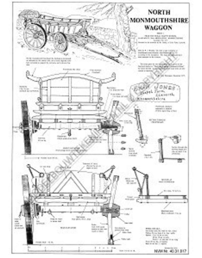 MBT Monmouthshire wagen - Bouwtekening Schaal 1 : 8 (40.31.017)
