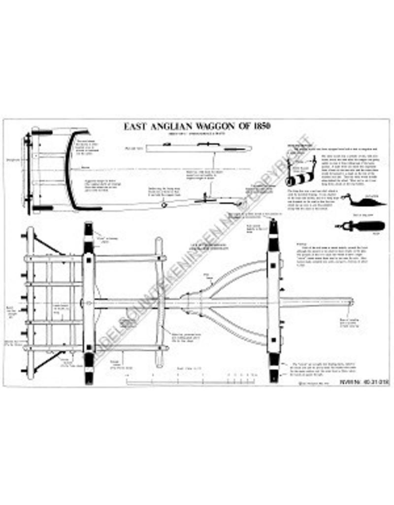 MBT East Anglian wagon - Bouwtekening Schaal 1 : 8 (40.31.018)