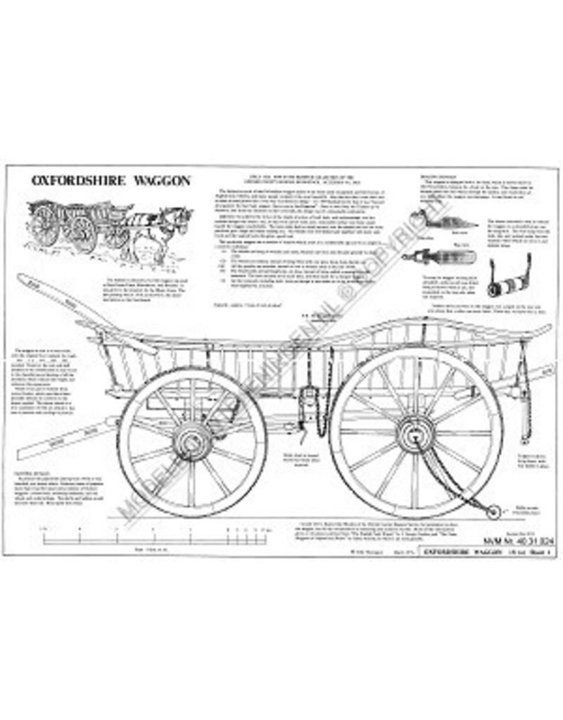 MBT Oxfordshire boerenwagen - Bouwtekening Schaal 1 : 8 (40.31.024)