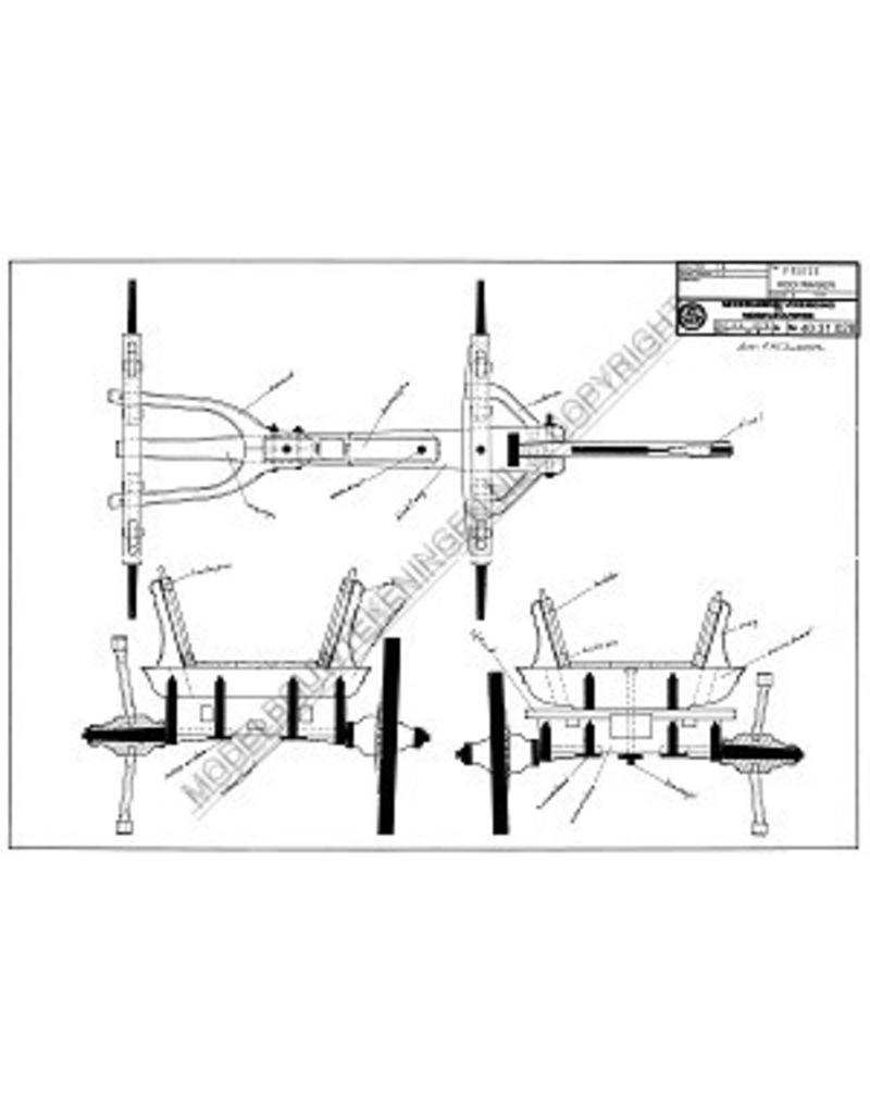MBT Friese hooiwagen - Bouwtekening Schaal 1 : 8 (40.31.028)