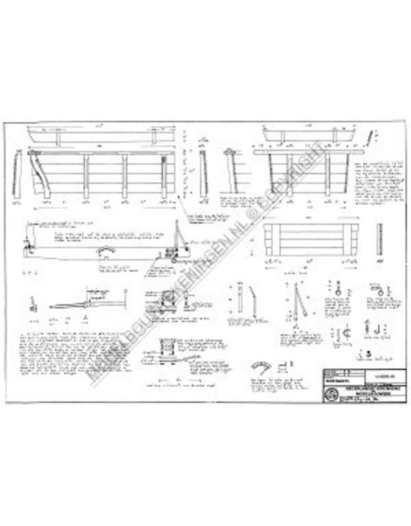 MBT Zandvoortse schelpenkar - Bouwtekening Schaal 1 : 8 (40.31.038)