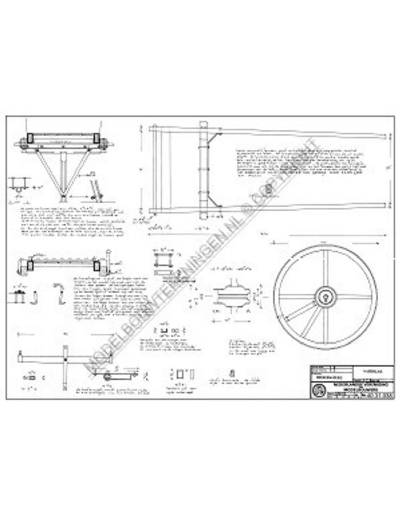 MBT Zandvoortse schelpenkar - Bouwtekening Schaal 1 : 8 (40.31.038)