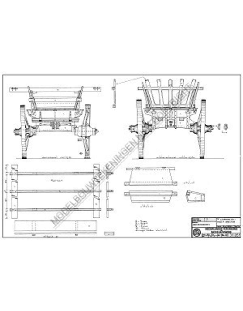 MBT Staphorster boerenwagen - Bouwtekening Schaal 1 : 8 (40.31.051)