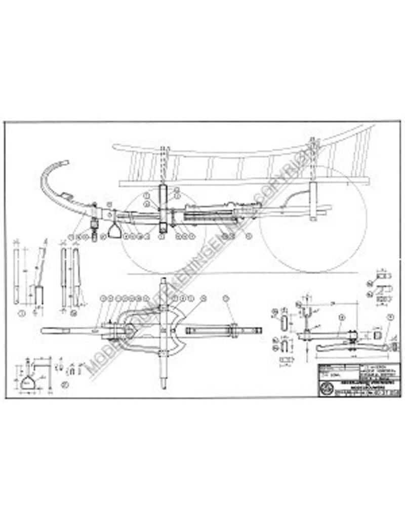 MBT Zuid-Hollandse boerenwagen - Bouwtekening Schaal 1 : 8 (40.31.058)