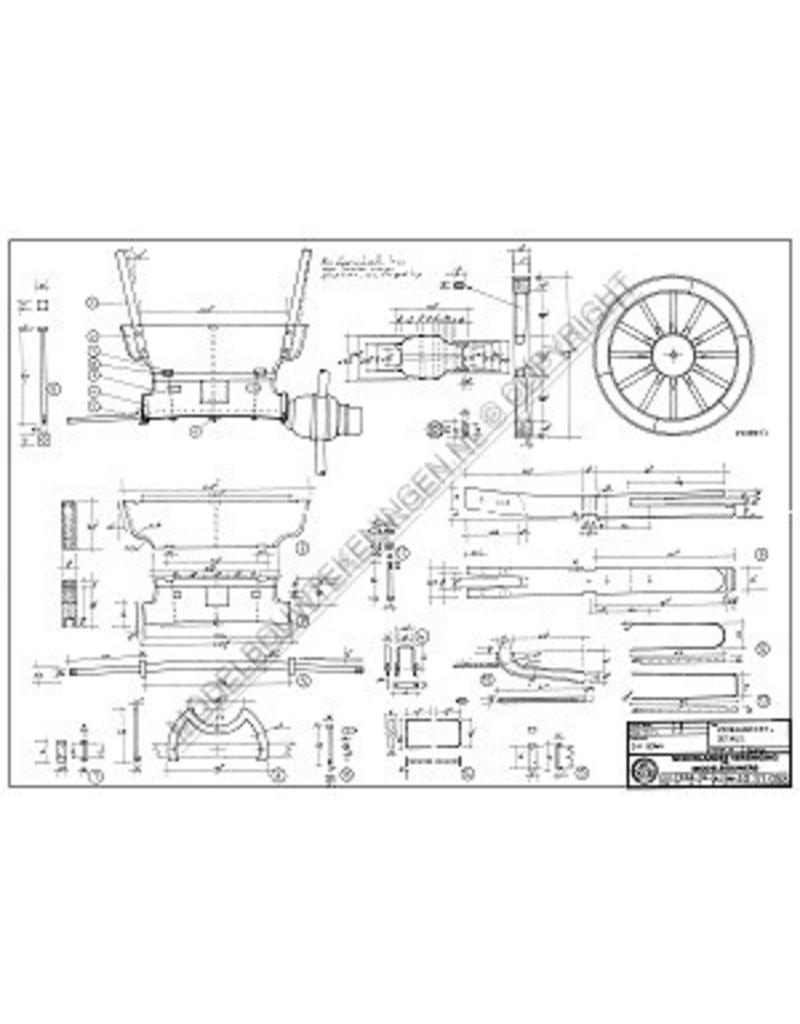 MBT Zuid-Hollandse boerenwagen - Bouwtekening Schaal 1 : 8 (40.31.058)