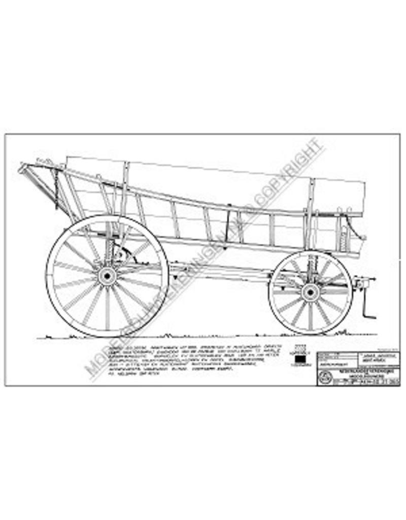 MBT Friese hooiwagen na 1860 - Bouwtekening Schaal 1 : 8 (40.31.066)